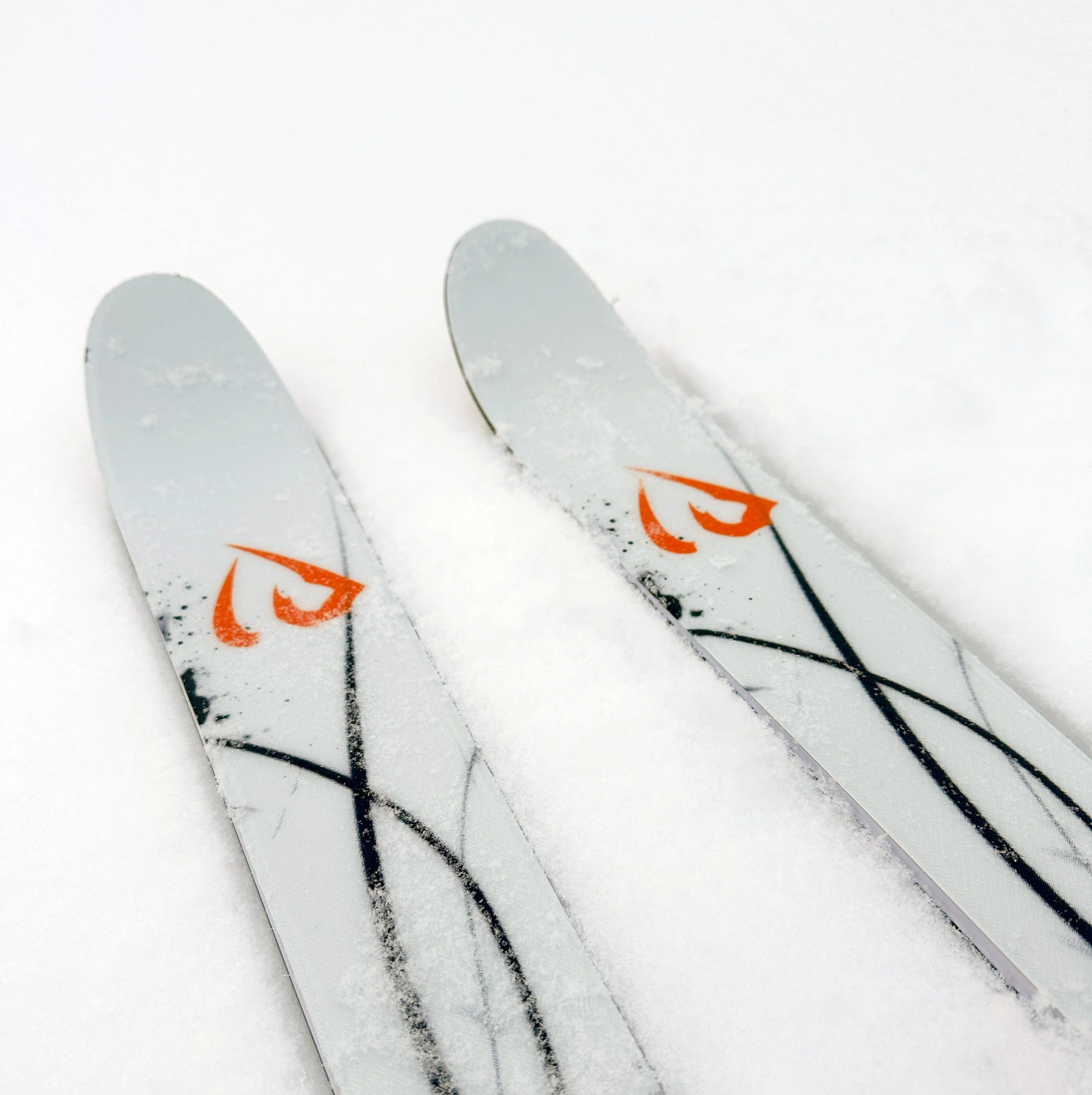 ID one mogul skis in the snow