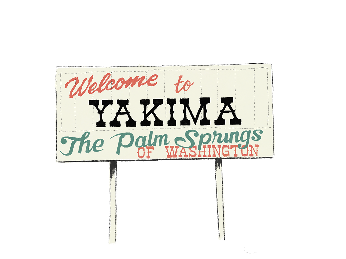 Palm Springs of Washington Illustration
