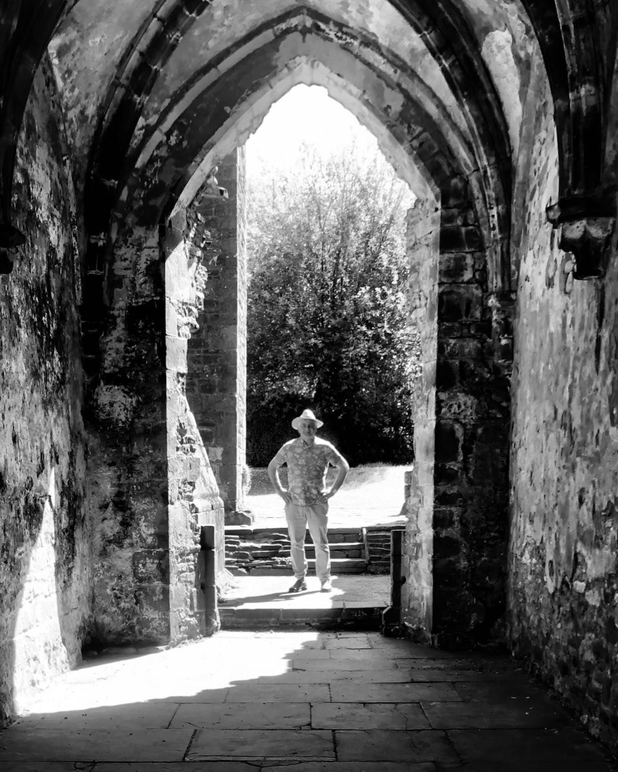 Good morning: enjoying a visit to the sheer wonderment of Llantony Priory: warmest wishes.
