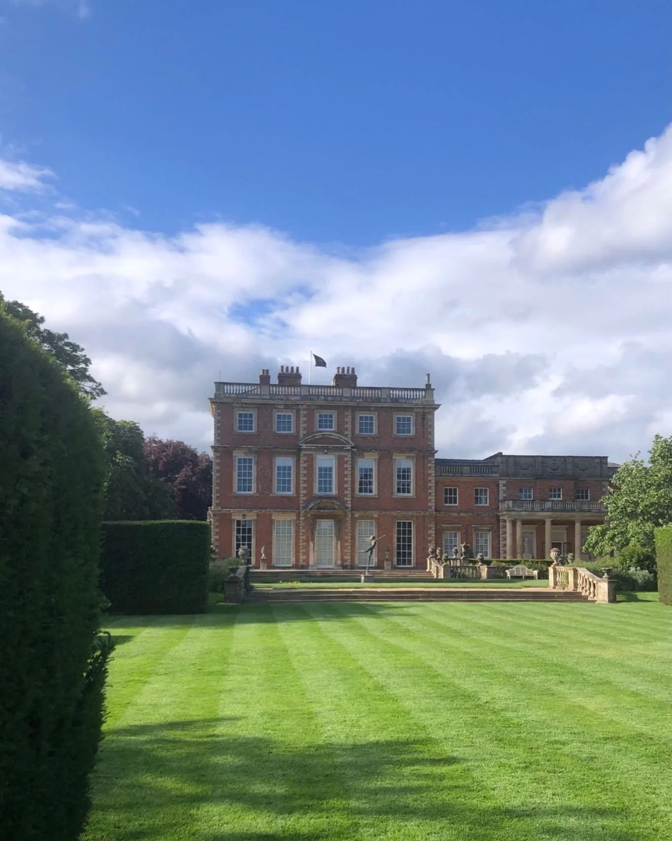 Good morning: glorious Newby Hall: warmest wishes.