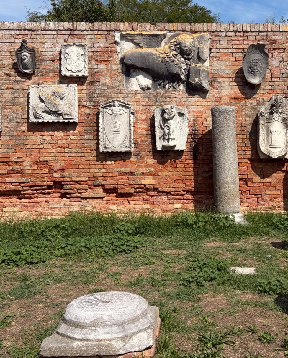 Good morning: Torcello fragments on a wall: warmest wishes.