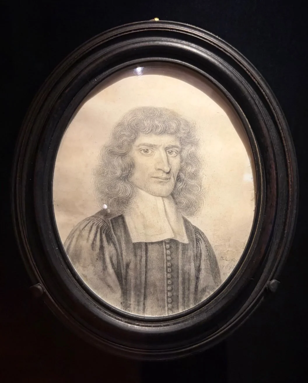Good evening: on a research visit to the NPG&rsquo;s late seventeenth century collection last week my eye was caught by this 1670s portrait of Isaac Barrow by the remarkable David Loggan, graphite on vellum: warmest wishes.