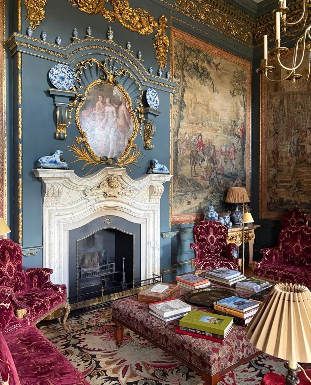 Good evening: thrilled this week to have finally seen - in the flesh - one of the country house triumphs of our age: the Castle Howard tapestry drawing room, as refitted to an original but highly sympathetic design by Francis Terry - it&rsquo;s a gre