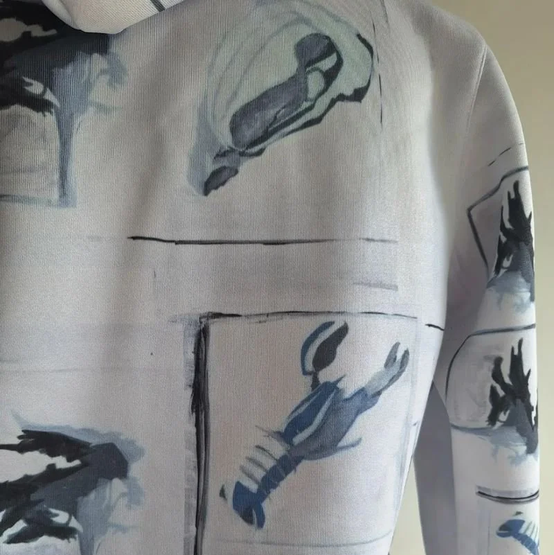 hoodie with sea print NotThatSexy