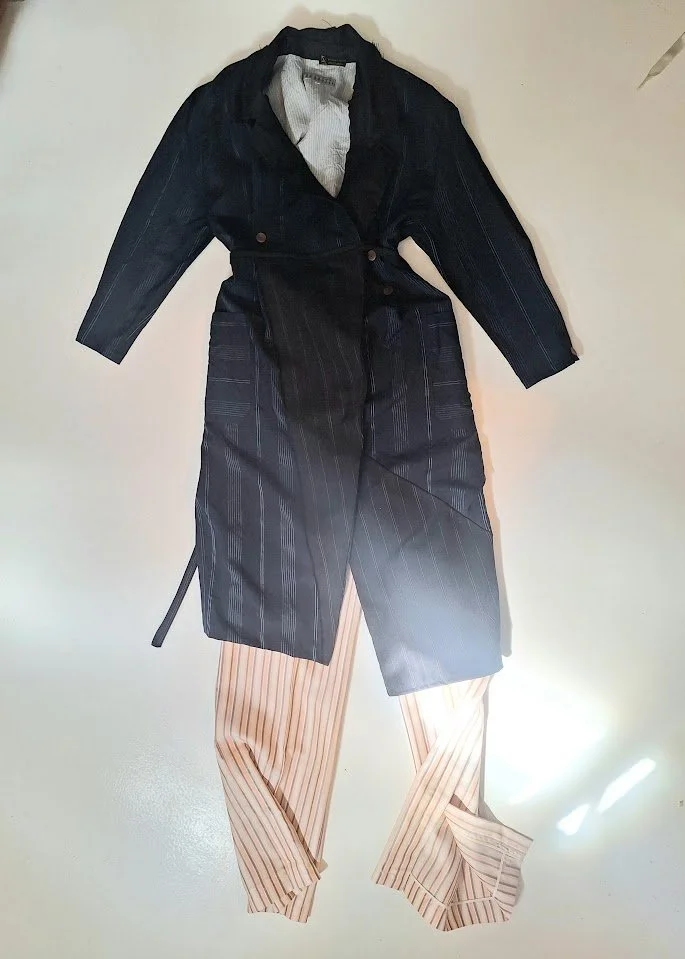set Marina Yee dress with Jil Sander pants