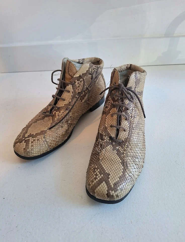 Andorra snake leather vintage shoes size 41