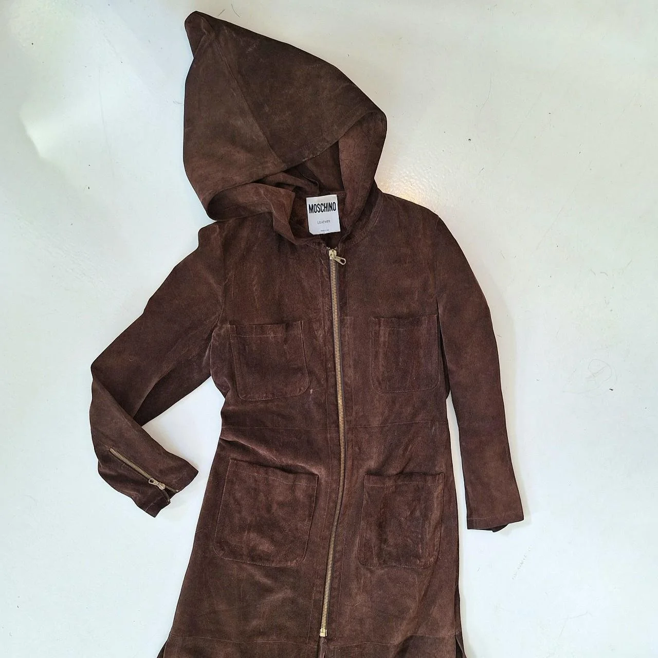 long suede MOSCHINO jacket
