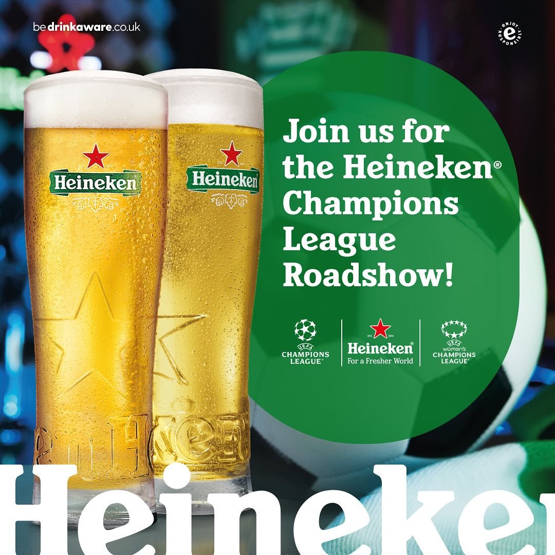 Who&rsquo;s for a game of foosball ⚽️

The #heniken Champions League Roadshow is coming to MainStreet this Thursday from 7pm 🙌 🙌 

Join us in the MainStreet Square with the opportunity to get free Heineken brought to you by the promotional staff 🍺