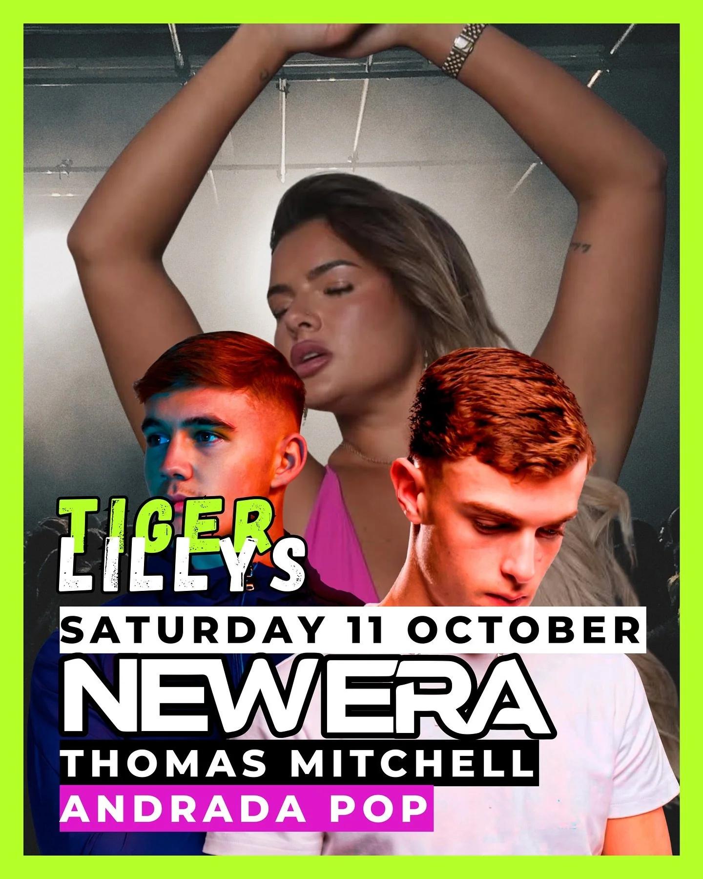 T I G E R  L I L L Y S  L E T S  R O A R 🐅 

🔥 S A T U R D A Y  1 1  O C T O B E R🔥 

☀️ 𝐀𝐍𝐃𝐑𝐀𝐃𝐀 𝐏𝐎𝐏 (LOVE ISLAND) 
🔊 𝐍𝐄𝐖 𝐄𝐑𝐀 
🎧 𝐓𝐇𝐎𝐌𝐀𝐒 𝐌𝐈𝐓𝐂𝐇𝐄𝐋𝐋

Doors Open 10pm 
21+ | &pound;15 Entry 
Pay At Door 💰 

#tonight #sa