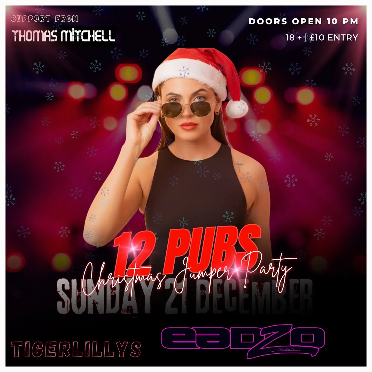 ❄️ MAINSTREET OMAGH CHRISTMAS SPECIAL 🎄
✨ SUNDAY 21 DECEMBER ✨ 
🍻 12 PUBS CHRISTMAS JUMPER NIGHT👕🧣

𝙃𝙀𝙉𝙉𝙀𝙎𝙎𝙔𝙎 
We&rsquo;re throwing it back with a 80s 90s Christmas Night full of dancing, fun and all the #classics of the festive season ?