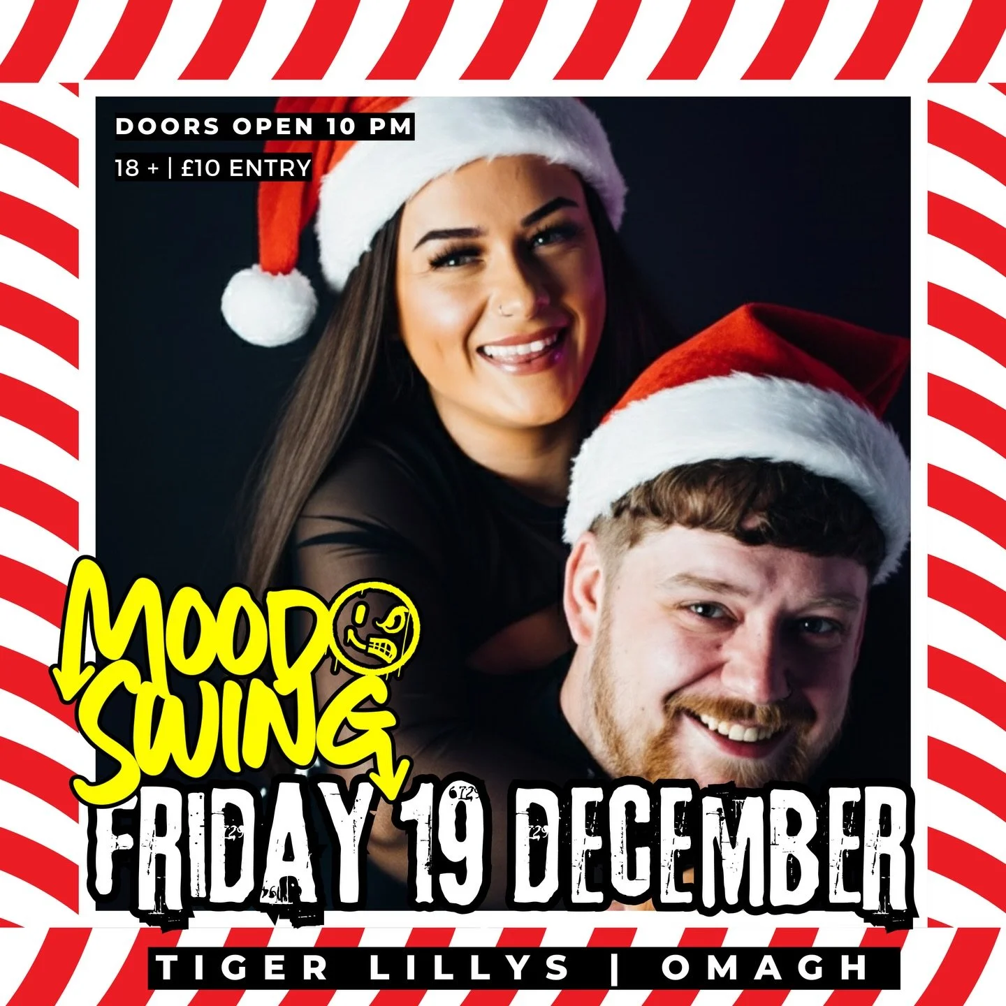 Massive Club Night Pending . . . 
T O N I G H T
FRIDAY 19 DECEMBER 
XMAS FRIDAY CLUB NIGHT
𝐌 𝐎 𝐎 𝐃 𝐒 𝐖 𝐈 𝐍 𝐆
Doors Open 10pm
18+ | &pound;10 ENTRY 
#hohoho