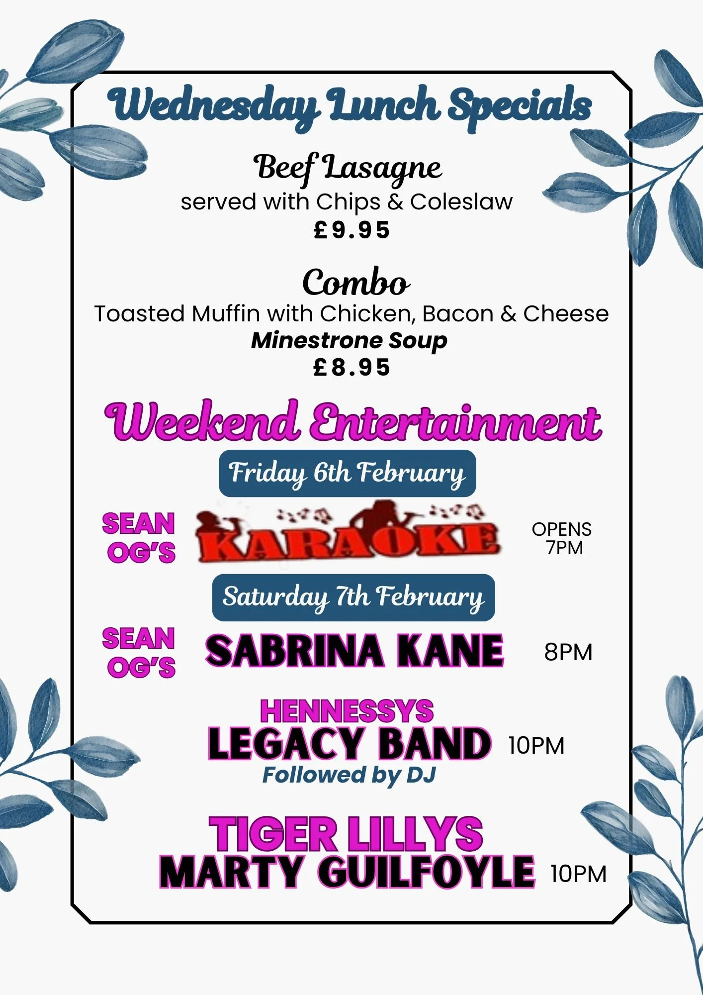 Mid-week slump? Consider it handled in Rue Main Street Mainstreet Complex Omagh . 🍝

We're serving up the ultimate comfort food for today's Wednesday Special.
Nothing beats a classic, and we've got yours ready and waiting!

Whether you're taking a b