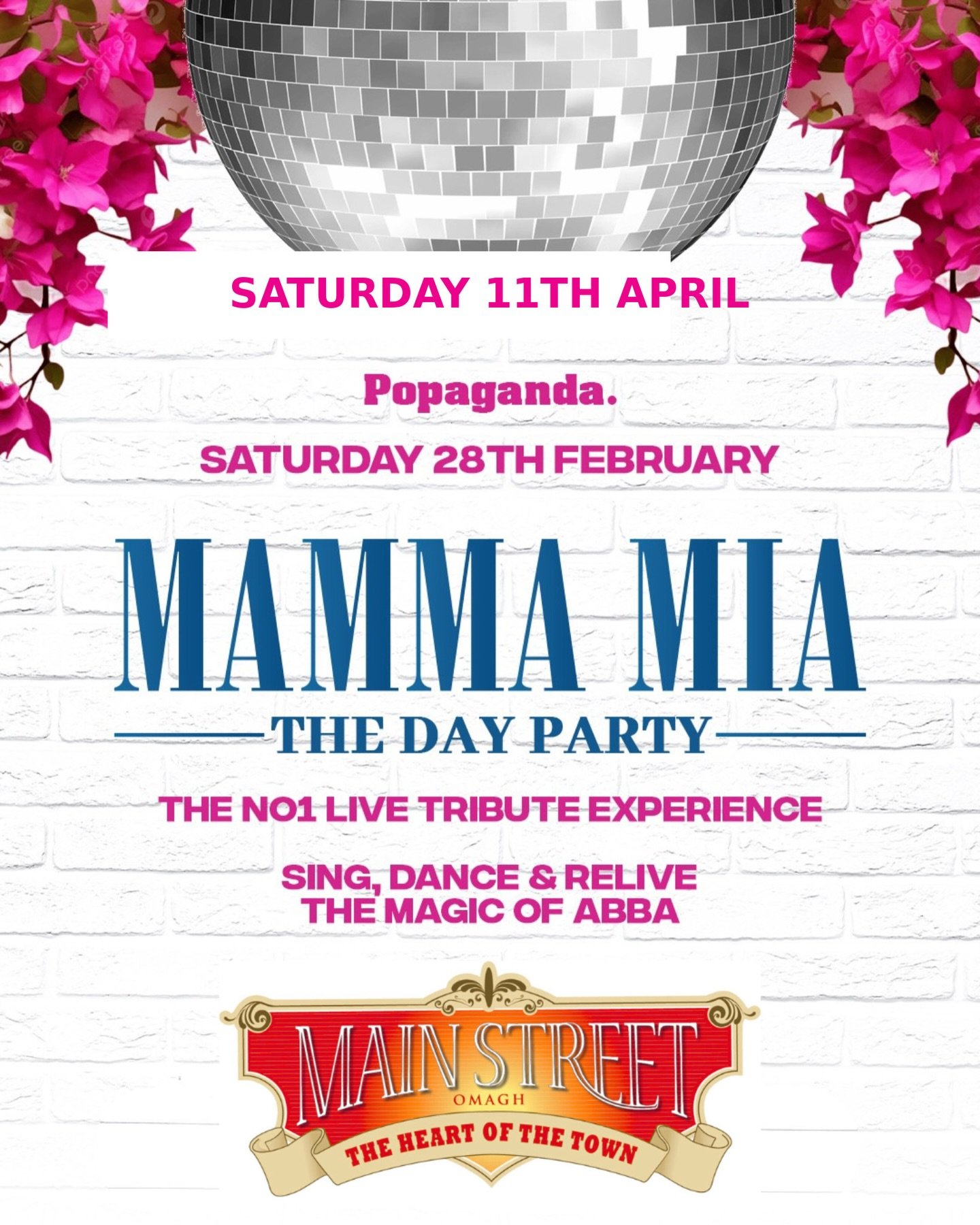 💙✨ Mamma Mia The Live Experience ✨💙
📍 Hennessys Mainstreet Complex Omagh
Saturday 11th April 5PM

An evening of pure disco elegance, timeless pop and feel-good celebration.
Mamma Mia The Live Experience arrives at Hennessys Omagh for one unforgett