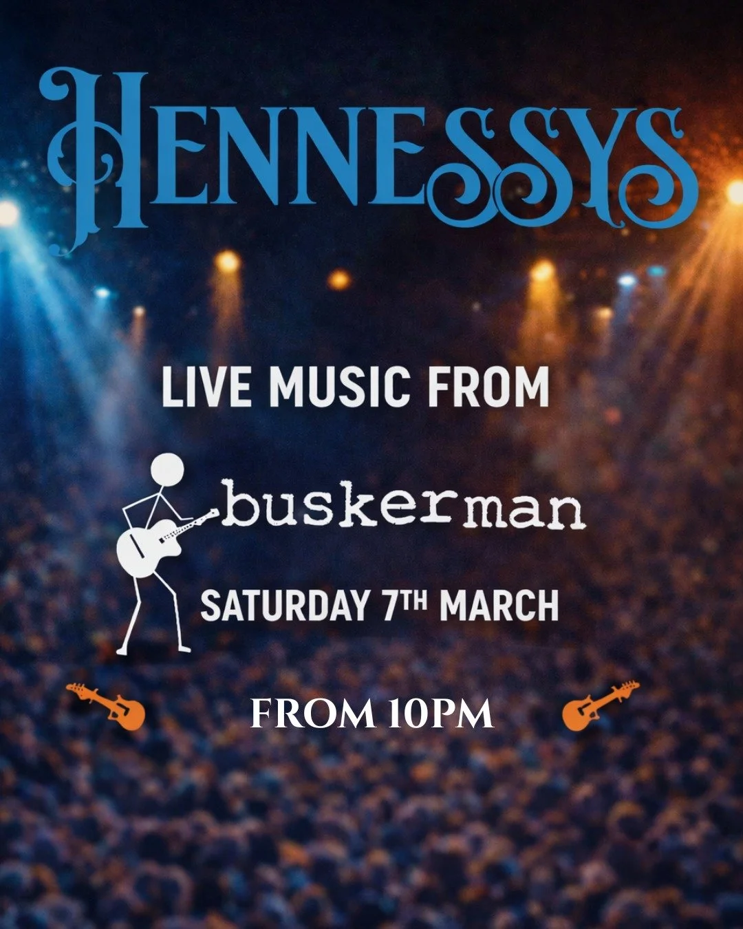 🎶 HENNESSYS &ndash; LIVE THIS SATURDAY 🎶

We&rsquo;re turning up the volume on Saturday night as Buskerman takes the stage from 10PM 🔥

If you&rsquo;re in the mood for big tunes, great vibes and a packed dancefloor, you know where to be.

Live mus