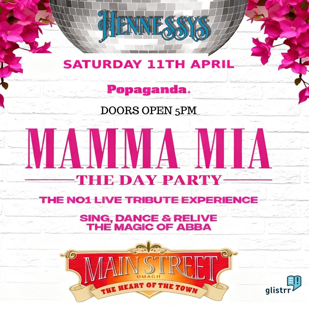 💙✨ 𝑀𝑎𝑚𝑚𝑎 𝑀𝑖𝑎 &ndash; 𝑇ℎ𝑒 𝐿𝑖𝑣𝑒 𝐸𝑥𝑝𝑒𝑟𝑖𝑒𝑛𝑐𝑒 ✨💙

📍 𝐇𝐞𝐧𝐧𝐞𝐬𝐬𝐲𝐬 𝐌𝐚𝐢𝐧𝐬𝐭𝐫𝐞𝐞𝐭 𝐂𝐨𝐦𝐩𝐥𝐞𝐱, 𝐎𝐦𝐚𝐠𝐡
📅 𝐒𝐚𝐭𝐮𝐫𝐝𝐚𝐲 𝟏𝟏𝐭𝐡 𝐀𝐩𝐫𝐢𝐥 | 𝟓𝐏𝐌

Get ready for a night of pure disco elegance, timeless pop 