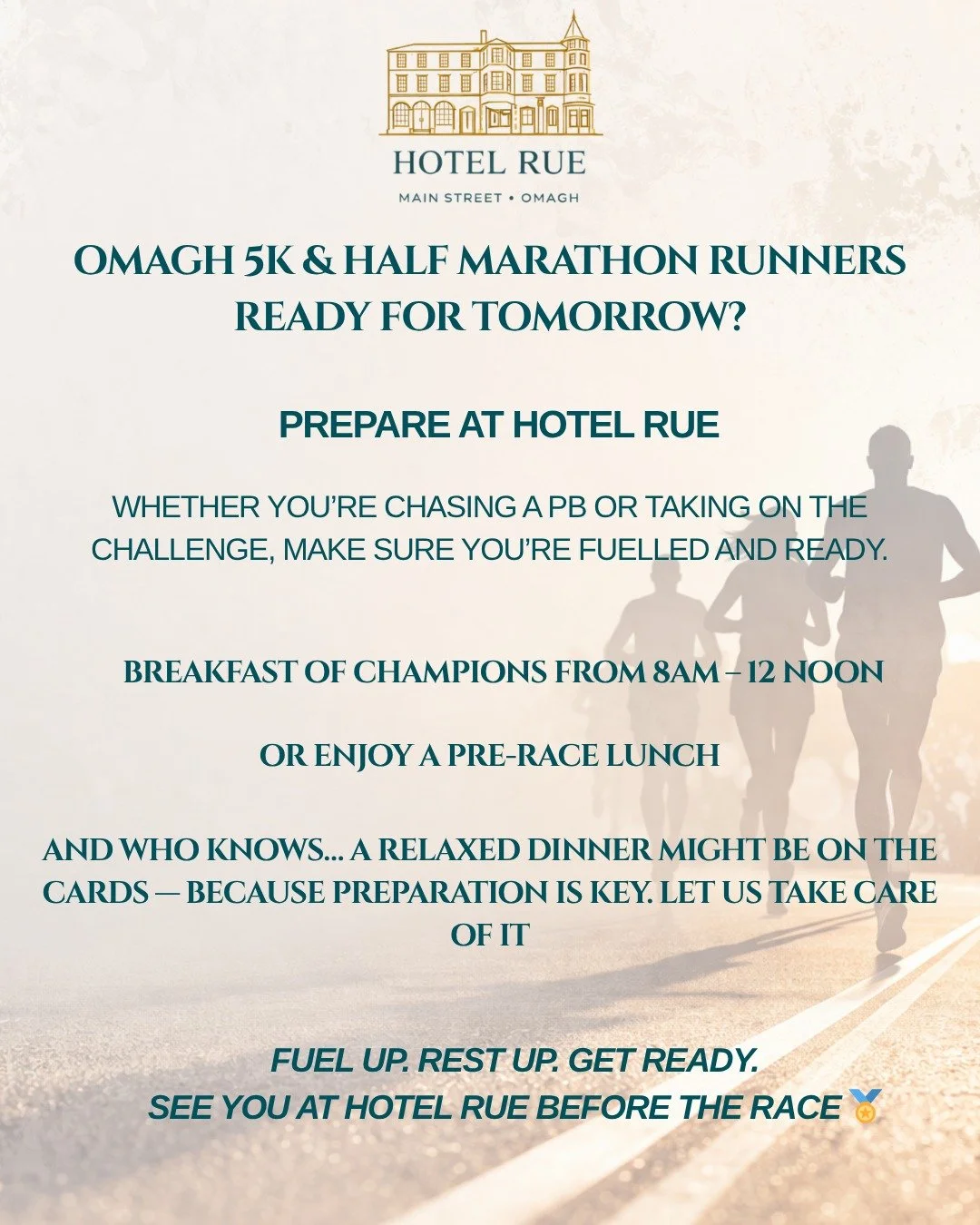 🏃&zwj;♂️ 𝐎𝐦𝐚𝐠𝐡 𝟓𝐊 &amp; 𝐇𝐚𝐥𝐟 𝐌𝐚𝐫𝐚𝐭𝐡𝐨𝐧 𝐑𝐮𝐧𝐧𝐞𝐫𝐬 &mdash; 𝐑𝐞𝐚𝐝𝐲 𝐟𝐨𝐫 𝐓𝐨𝐦𝐨𝐫𝐫𝐨𝐰? 🎉

The big day is almost here&hellip; whether you&rsquo;re chasing a PB or taking on the challenge, make sure you&rsquo;re fuelled a