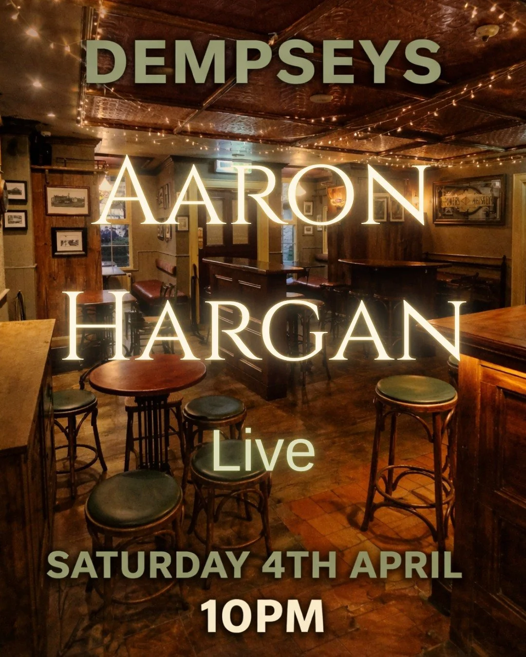 🎶 LIVE THIS SATURDAY 🎶

Aaron Hargan takes over Dempseys this Saturday 4th April from 10PM 🔥
Get ready for a great night of live music, good vibes and plenty of craic 🍻

📍 Dempseys
⏰ 10PM

Tag your crew and we&rsquo;ll see you there 👇

#Dempsey