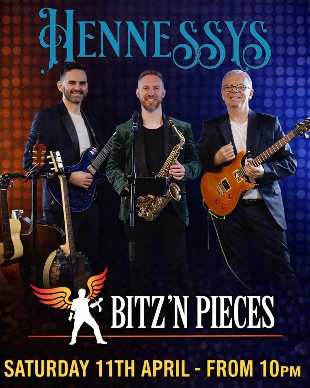 🎸 LIVE AT HENNESSYS 🎸

Bitz N Pieces bringing the energy Saturday 11th April from 10PM 🔥
Expect a brilliant night of live tunes and big atmosphere 🎶

📍 Hennessys
⏰ From 10PM

Don&rsquo;t miss this one 👇

#HennessysOmagh #OmaghNightlife #LiveMus