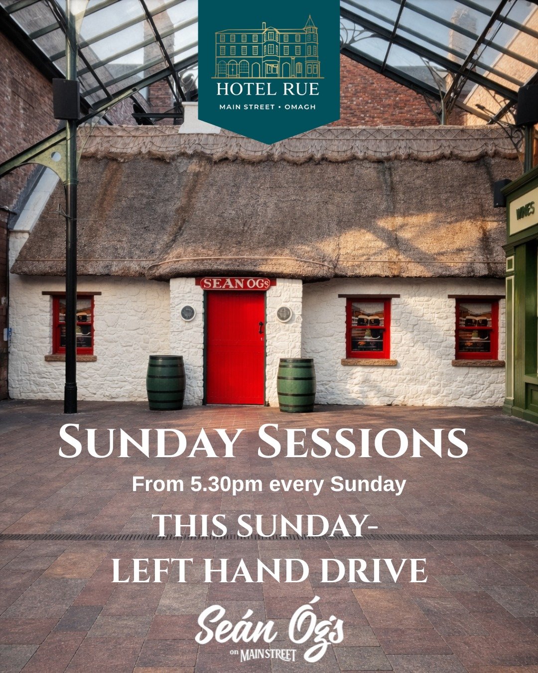 🎶 SUNDAY SESSIONS AT SE&Aacute;N &Oacute;GS 🎶

End your weekend the right way with our Sunday Sessions 🍻✨
Great music, relaxed vibes, and the perfect spot to unwind with friends.

This week we&rsquo;ve got Left Hand Drive bringing the tunes 🎸🔥


