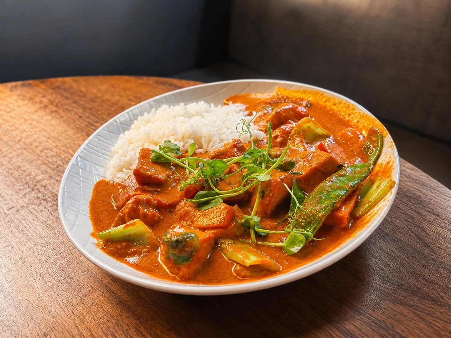 🌶️ LUNCH SPECIAL TODAY 🌶️

Warm up your lunchtime with our delicious Thai Red Chicken Curry &amp; Rice 🍛

Tender chicken, fresh vegetables and a rich, fragrant Thai red curry sauce, served with fluffy steamed rice. The perfect balance of spice and