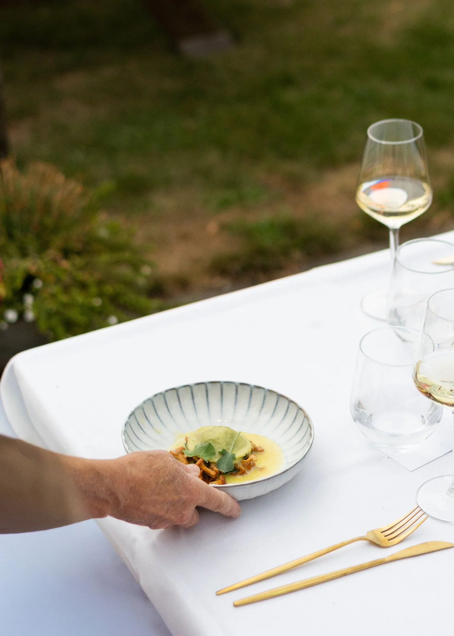 Foodfotografie plantaardig gerecht buiten, Bij Albrecht event