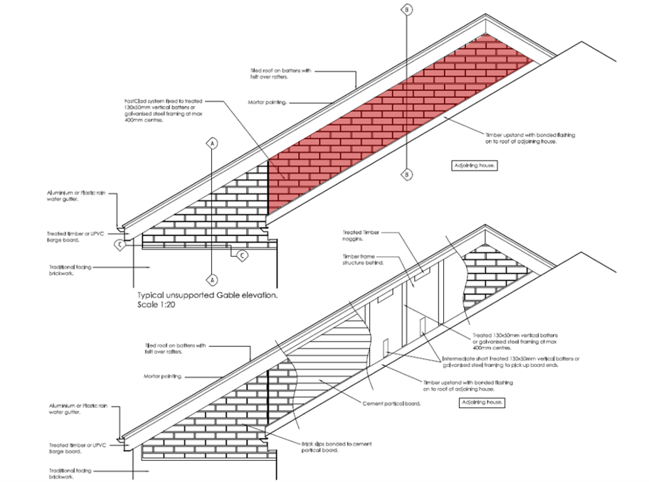 Supporting Non-Load-Bearing Brickwork on Timber Frame Construction Using Brick Slip Cladding Systems
