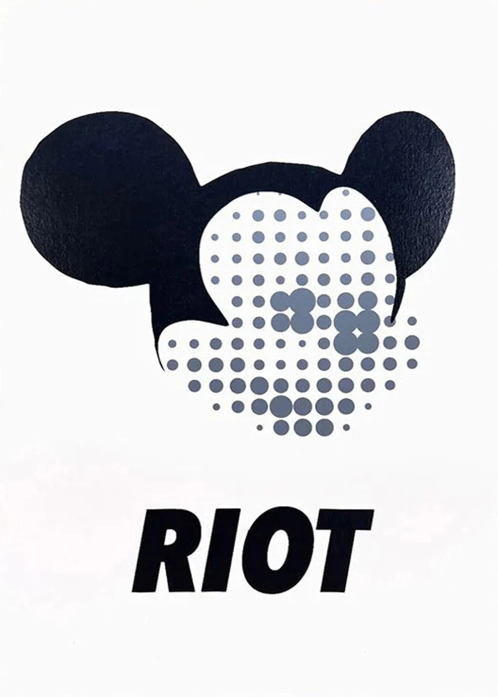 "POV Mickey Riot" by Heath Kane limited edition print, for sale at Xennial Gallery