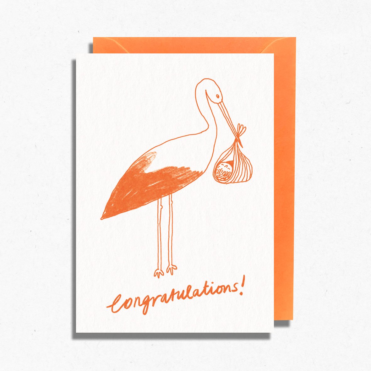 New Baby Stork Card