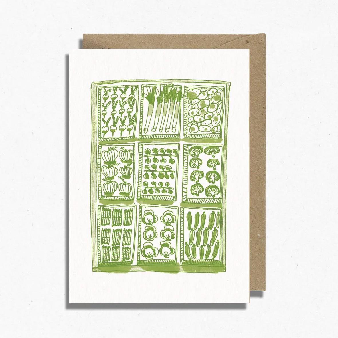 Vegetable Stall Card