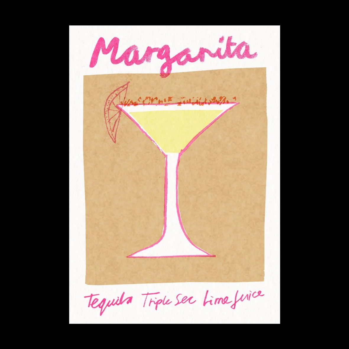 Margarita Cocktail Print