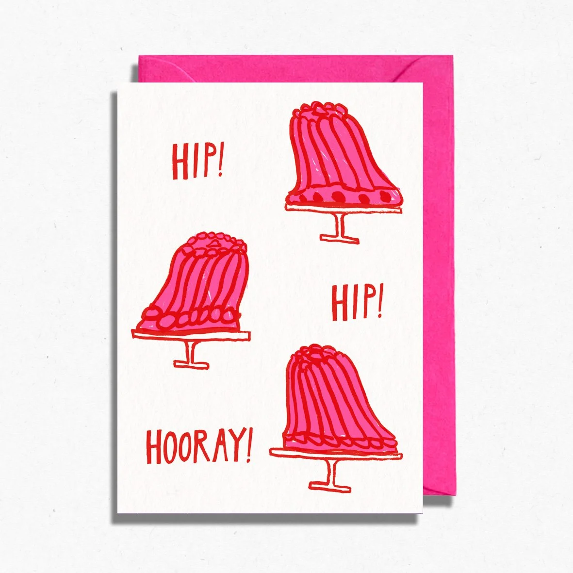 Hip Hip Hooray Jelly Birthday Card