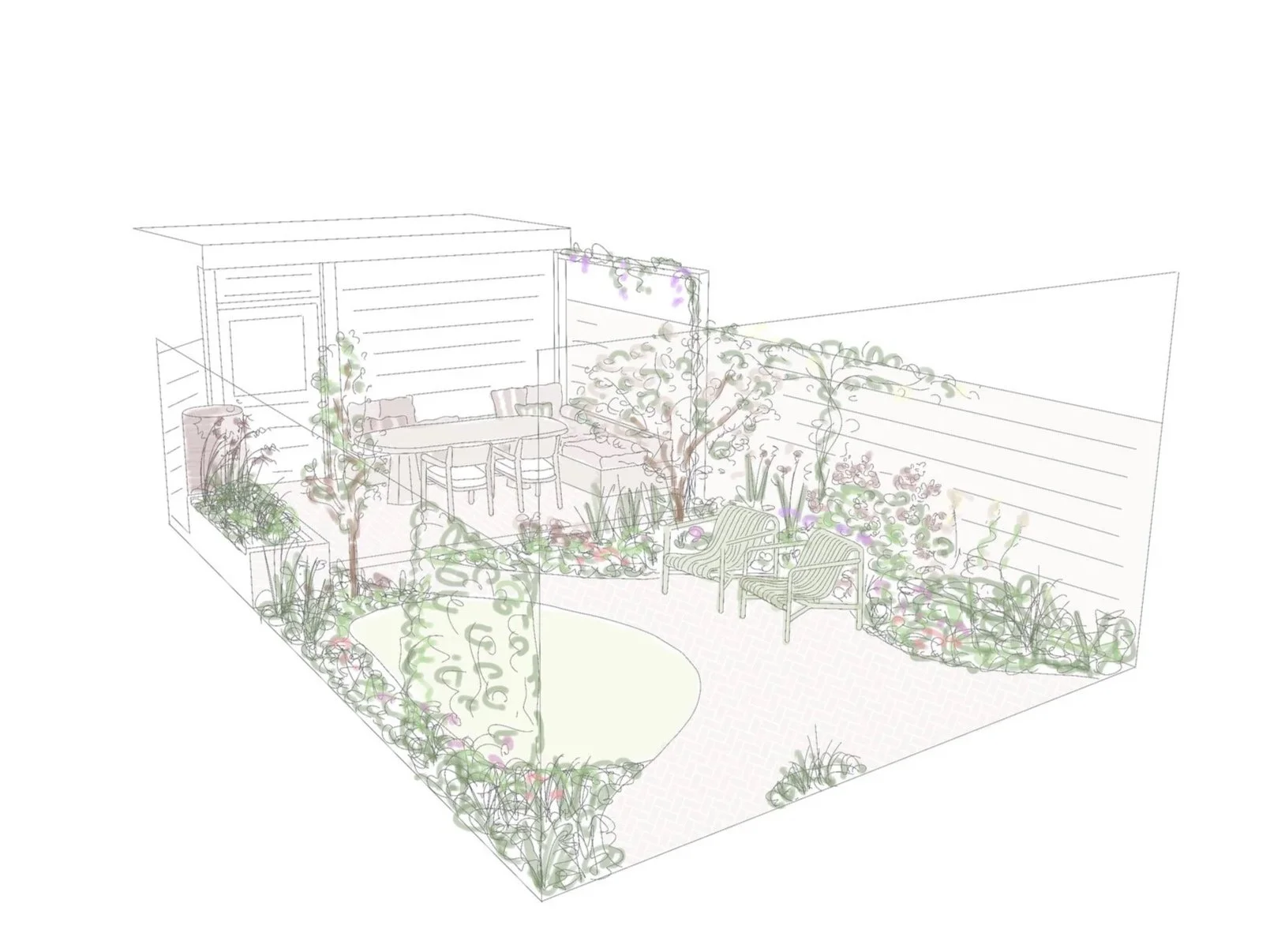 Sfeervolle stadstuin