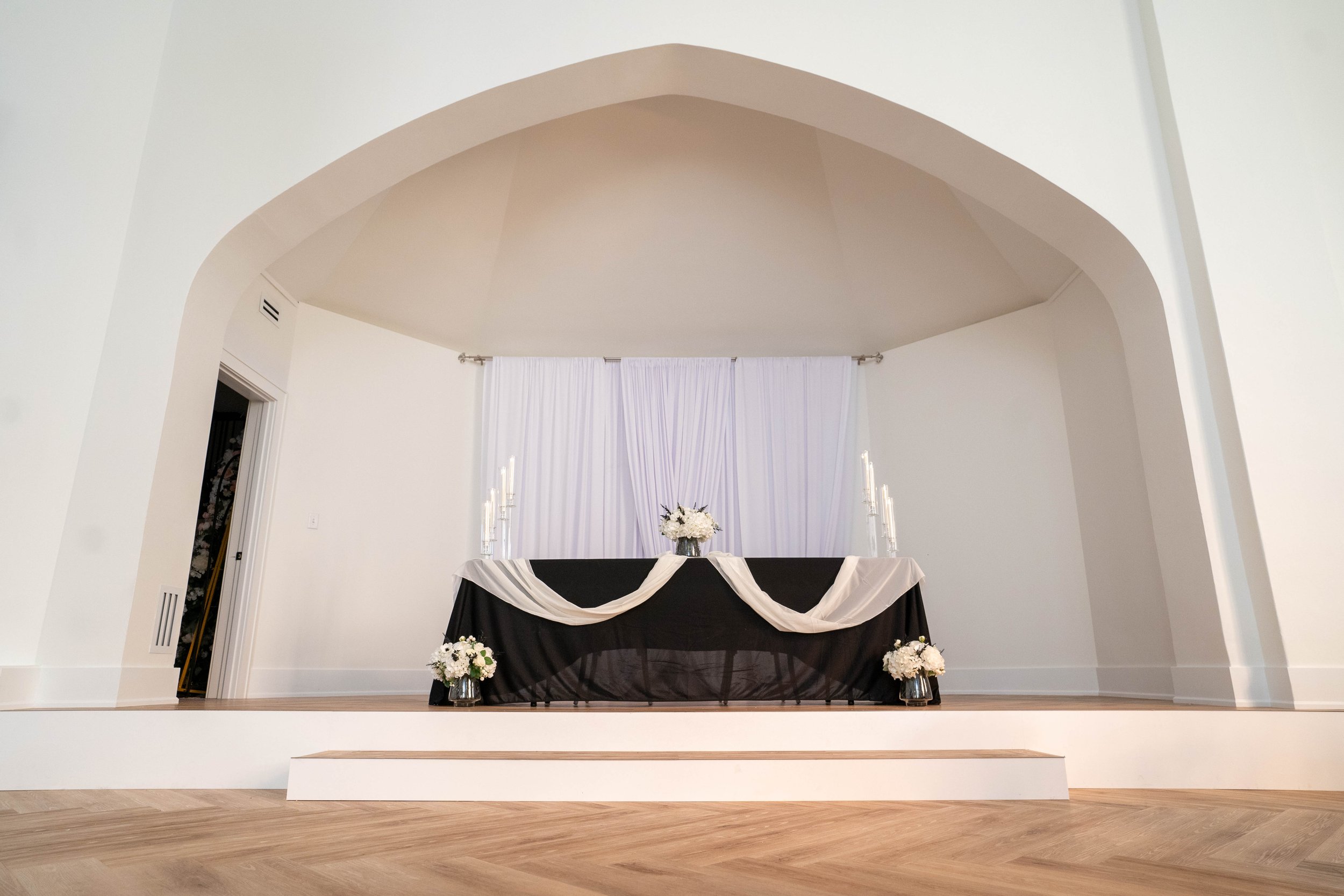 Experience the pinnacle of sophistication with our Black Tie Transformation at Indianas most beautiful wedding venue. This exquisite offering is designed for those who desire a bold and glamorous look on their special day. Featuring deep, rich tones