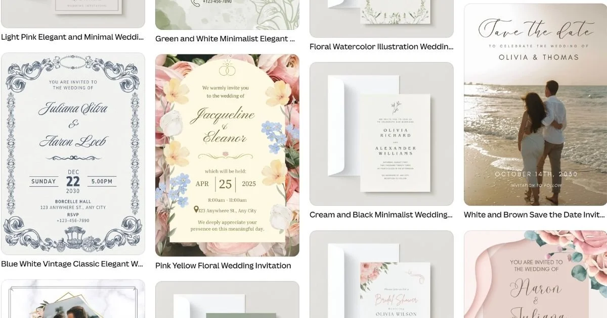 free canva wedding invitation templates for a budget wedding