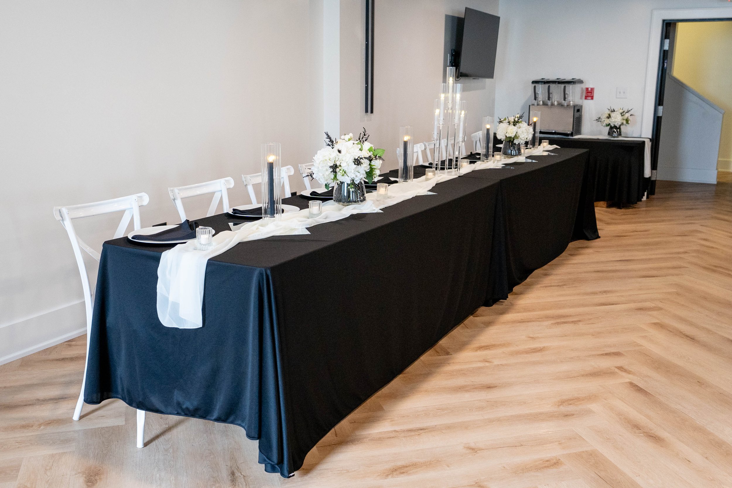 Experience the pinnacle of sophistication with our Black Tie Transformation at Indianas most beautiful wedding venue. This exquisite offering is designed for those who desire a bold and glamorous look on their special day. Featuring deep, rich tones