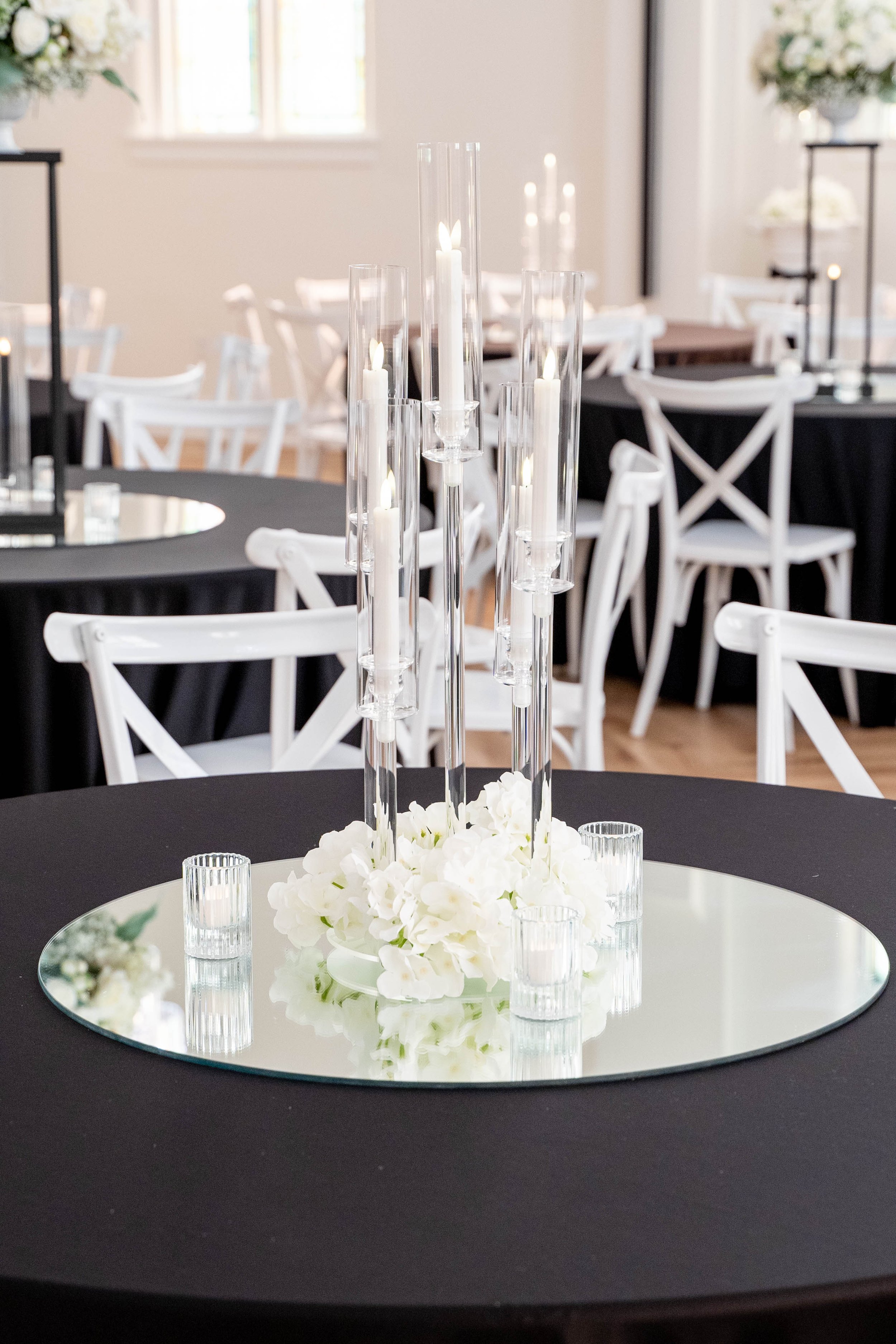 Experience the pinnacle of sophistication with our Black Tie Transformation at Indianas most beautiful wedding venue. This exquisite offering is designed for those who desire a bold and glamorous look on their special day. Featuring deep, rich tones