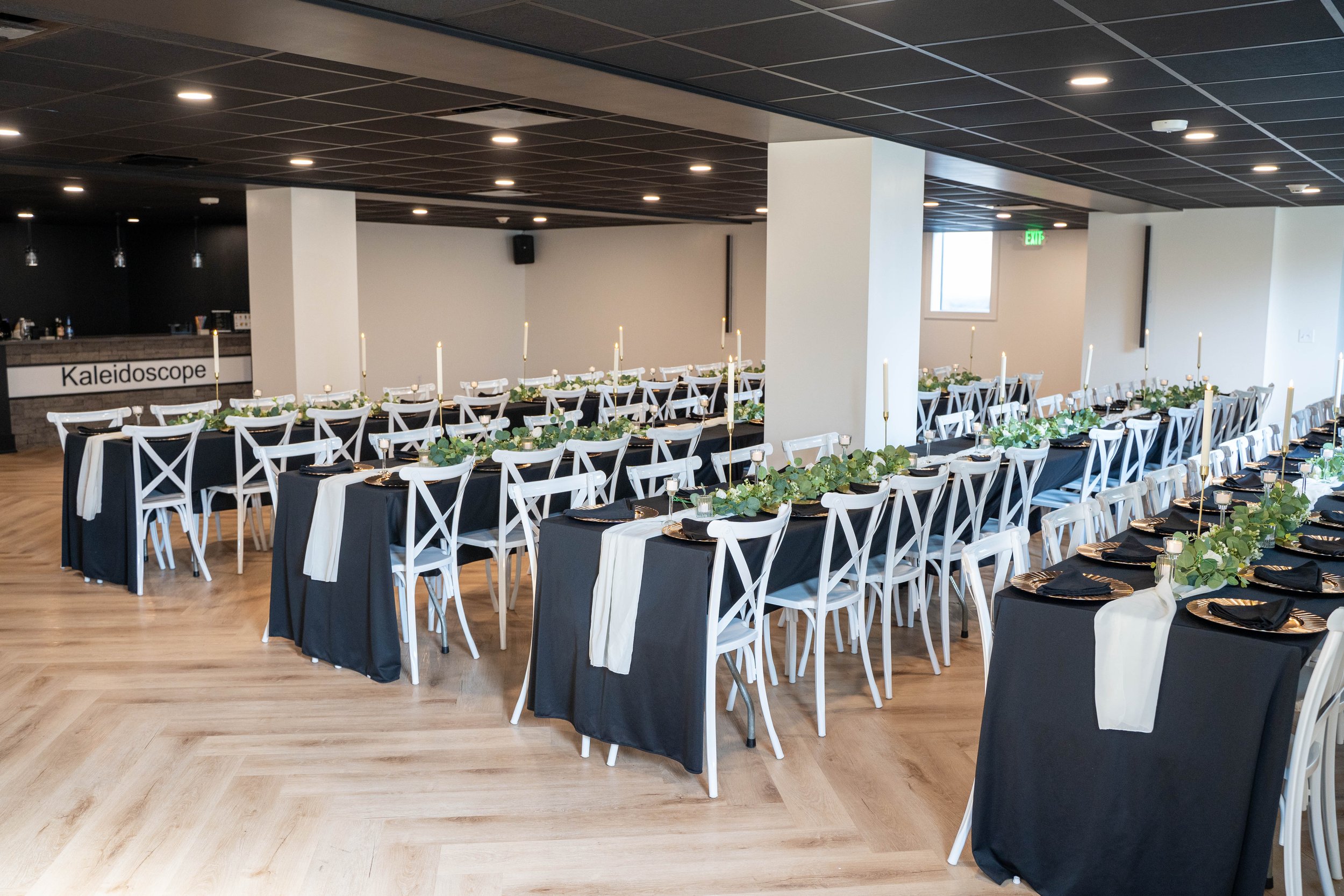 Experience the timeless charm of our Classic Transformation Package at Indianas most beautiful wedding venue! The Classic decor is Adorned with lush greenery and delicate gold accents, this package exudes sophistication and grace, perfect for creatin
