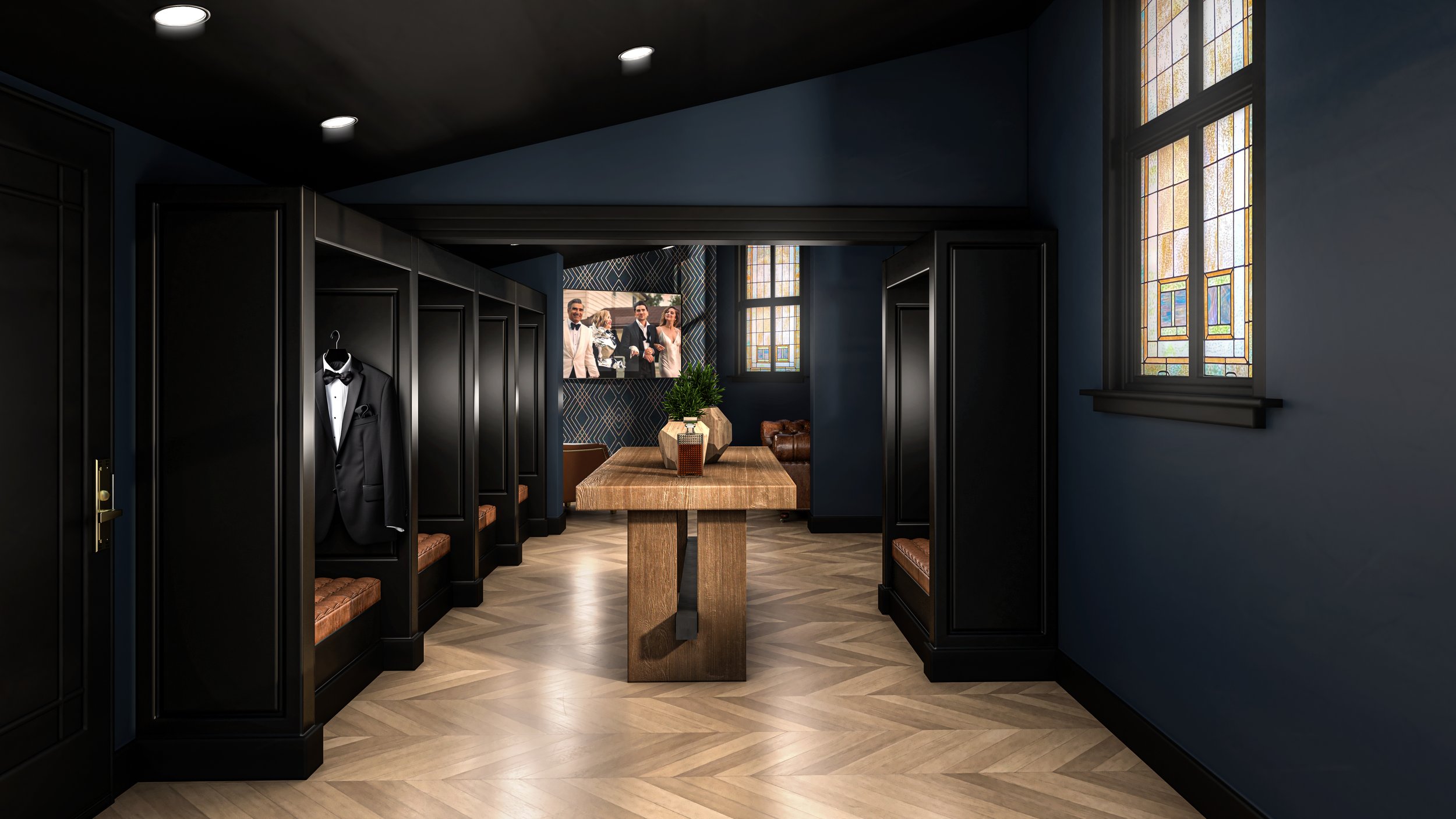 speak easy groom and groomesmen lounge