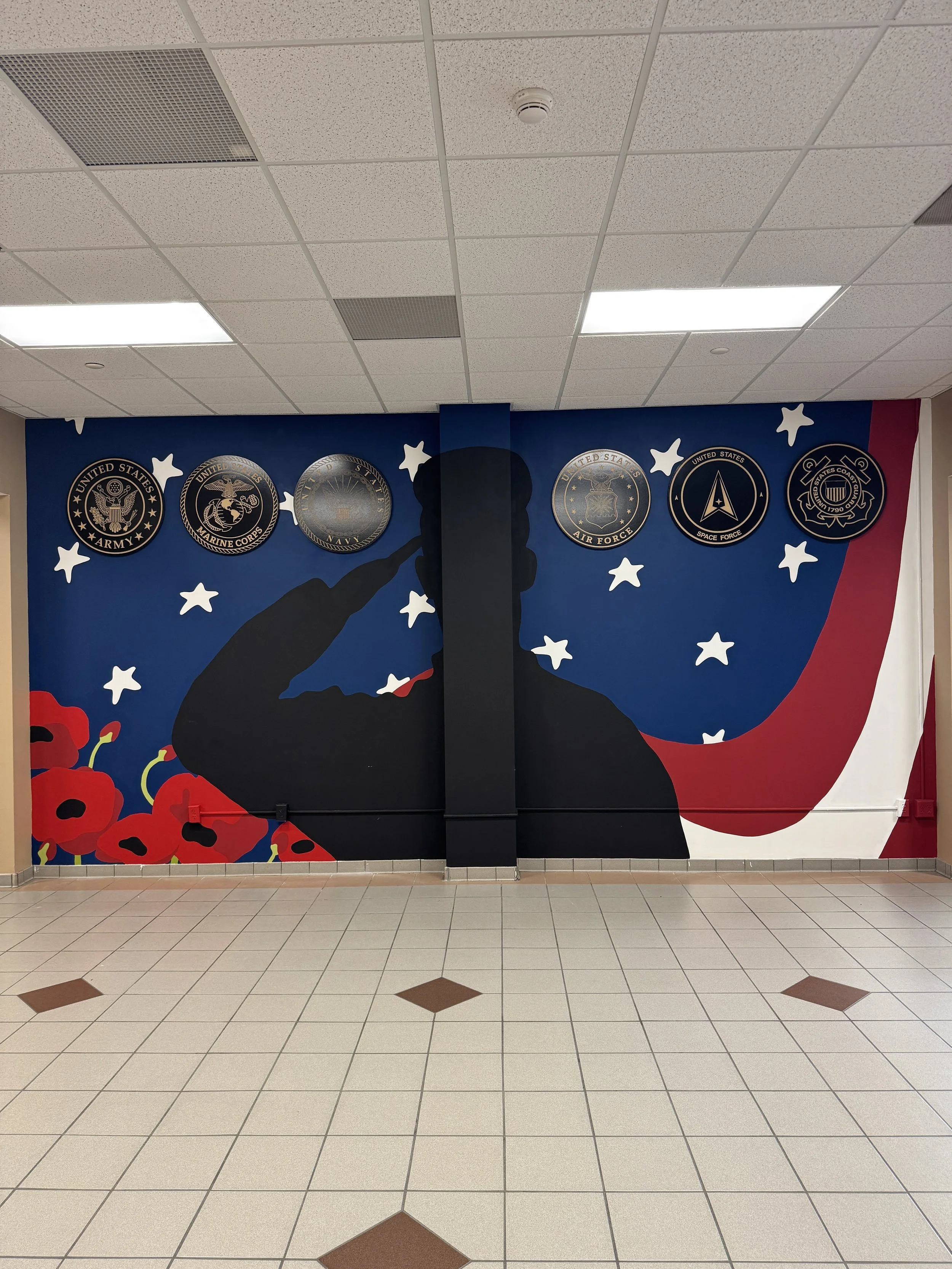 HMSU Veterans Memorial Mural