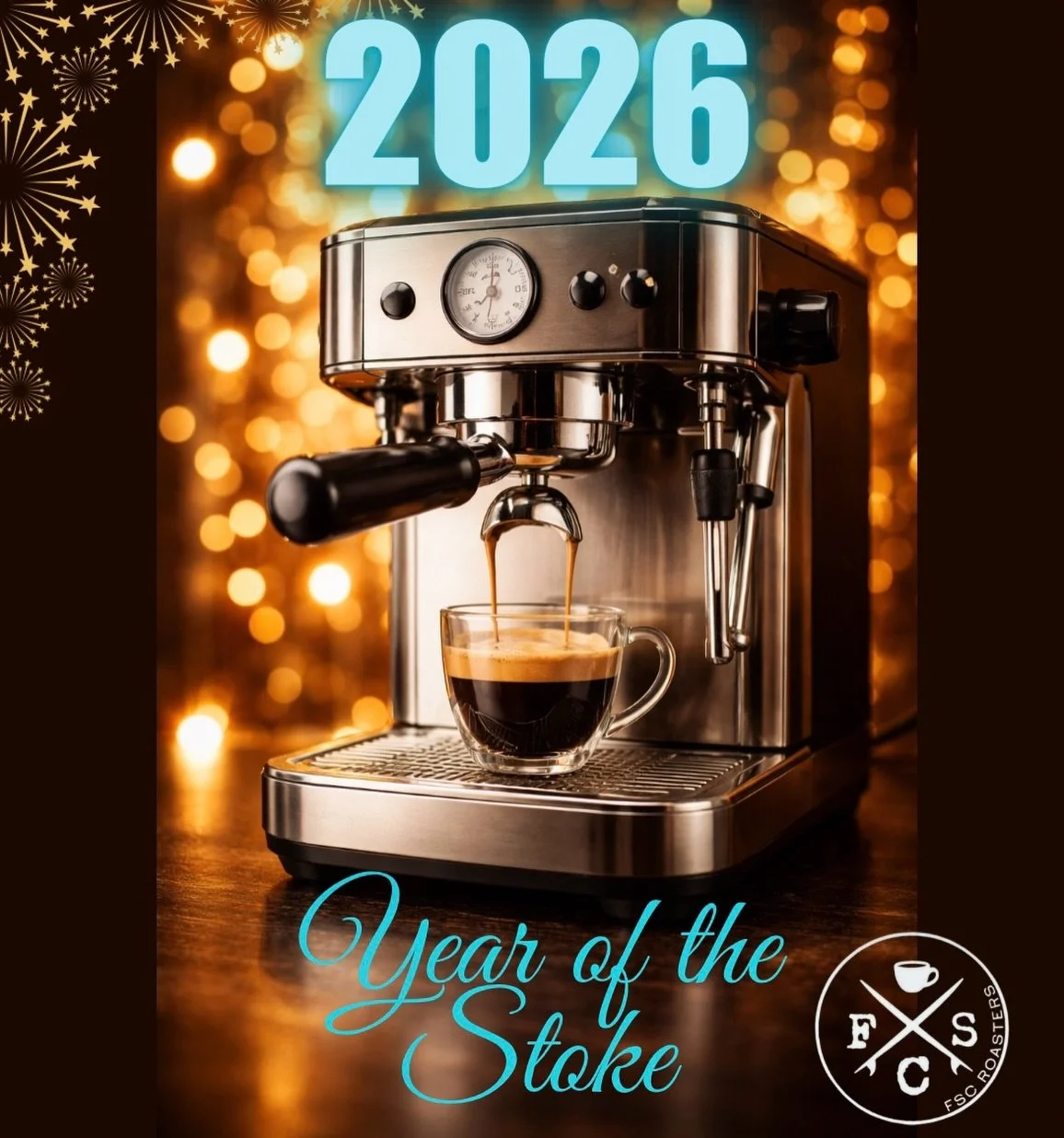 2026

Year of the Stoke!
 
Let&rsquo;s do this!!! &hellip;together!

Drink Coffee, Stay Stoked - 
Happy New Year, and Much Love. 
- FSC ☕️