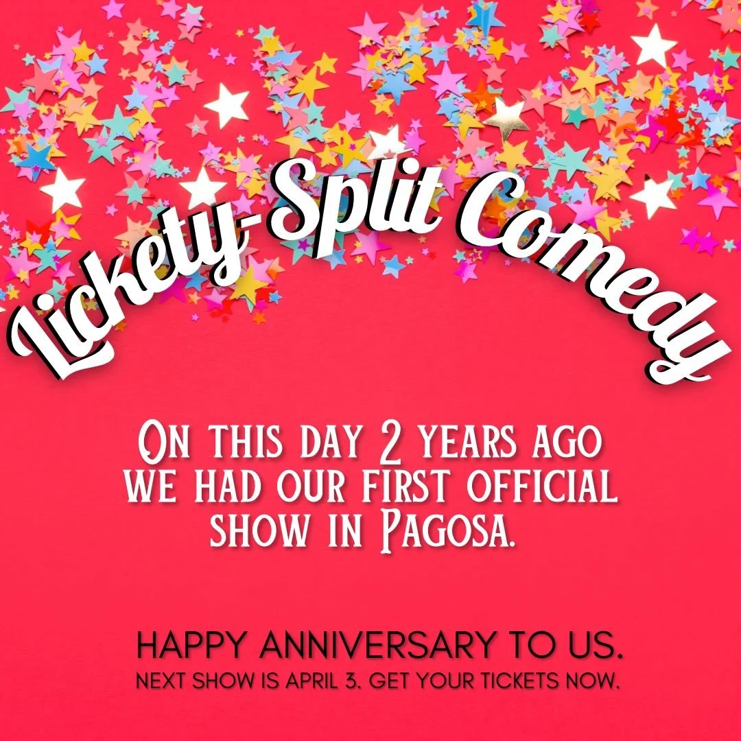 On this day two years ago we did our first official show at @pagosacenter 

Thanks to everyone who has made it so fun! 

Especially @annahersheyacting who agreed to play with us in that first show even though she had no idea what she was getting into