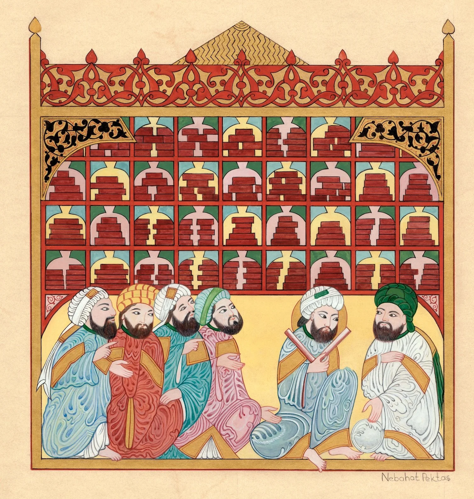 Scholars at an Abbasid Library