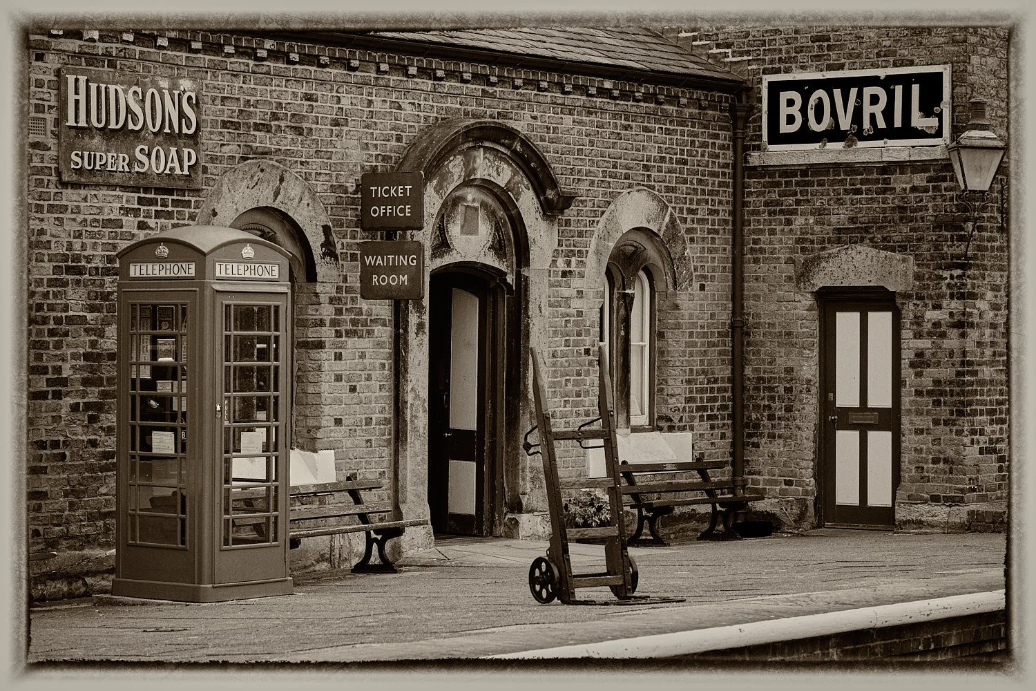 Hooton Station - Sepia
