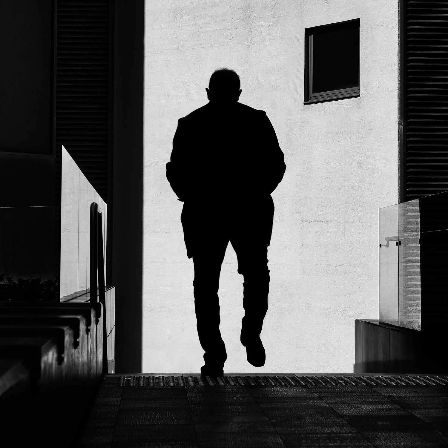 Man in Brookfield Plaza