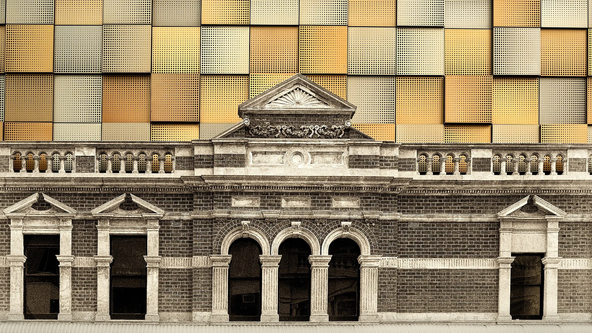 Old and New Facade