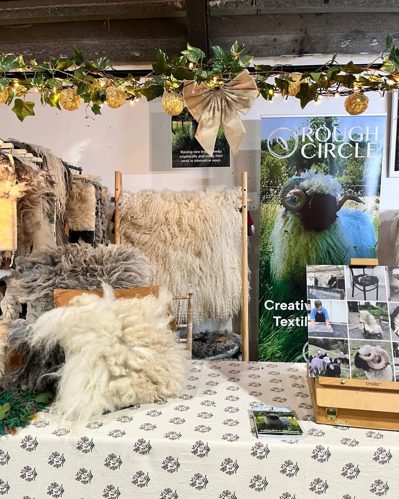 The Big Shed, Ballymaloe Grainstore Craft Fair #ballymaloe #handcrafts #organicwool #irishwool