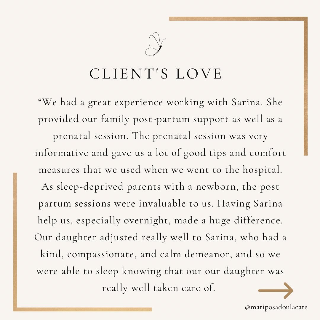 ✨client testimonial✨

🤍 Deeply grateful for the kind words and appreciation from Lauren. It was my absolute pleasure supporting you and your family during the early weeks of postpartum. Thank you for trusting me with overnight postpartum care! I mis