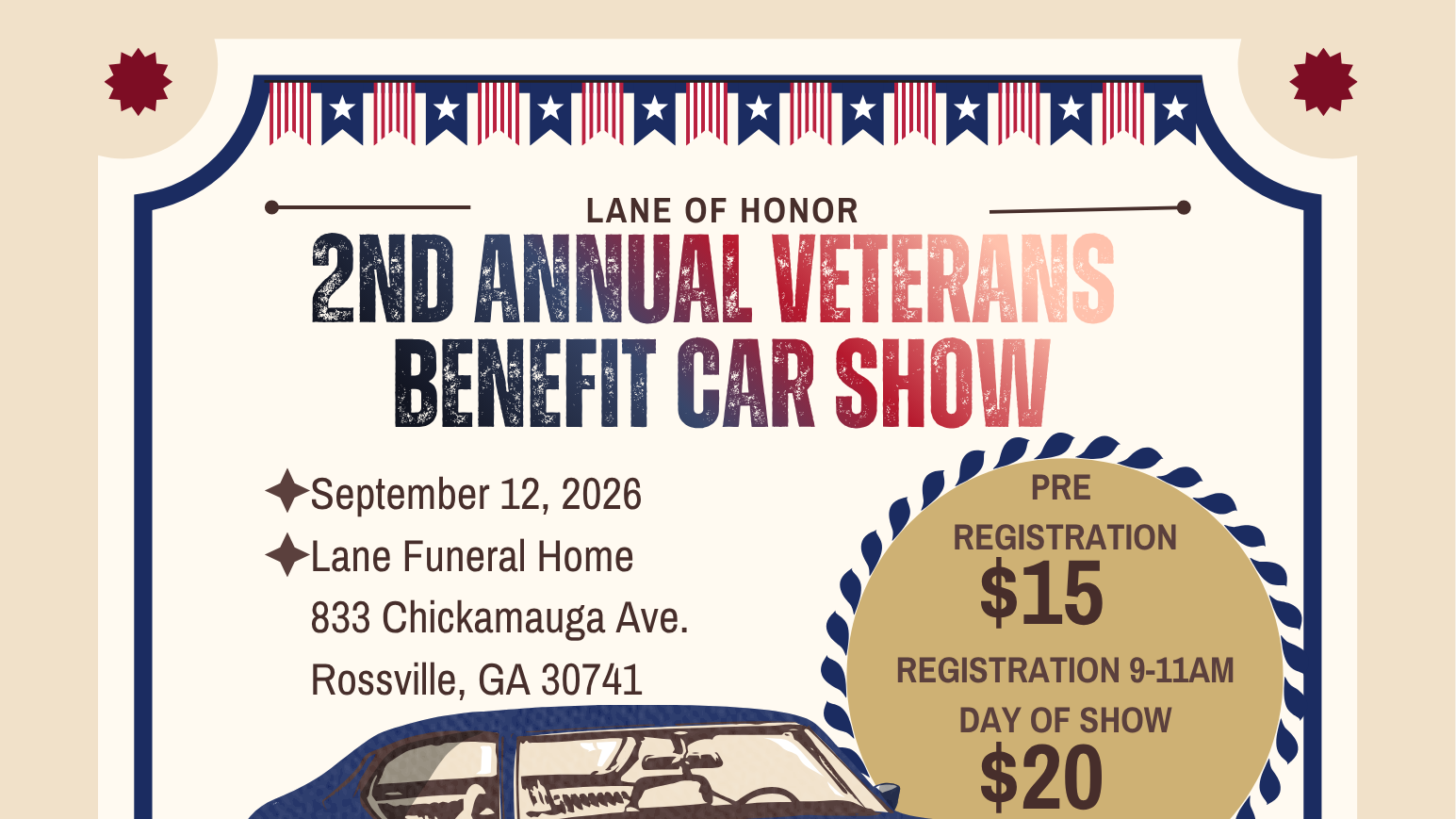 Veterans Benefit Car Show