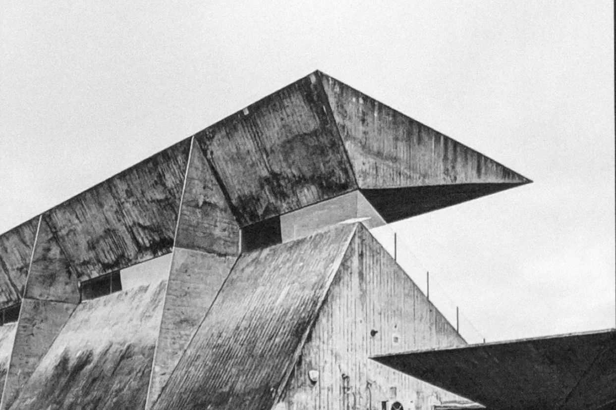 Concrete Aesthetic features photographs of Gala Fairydean Football Stadium by Faye Davies.