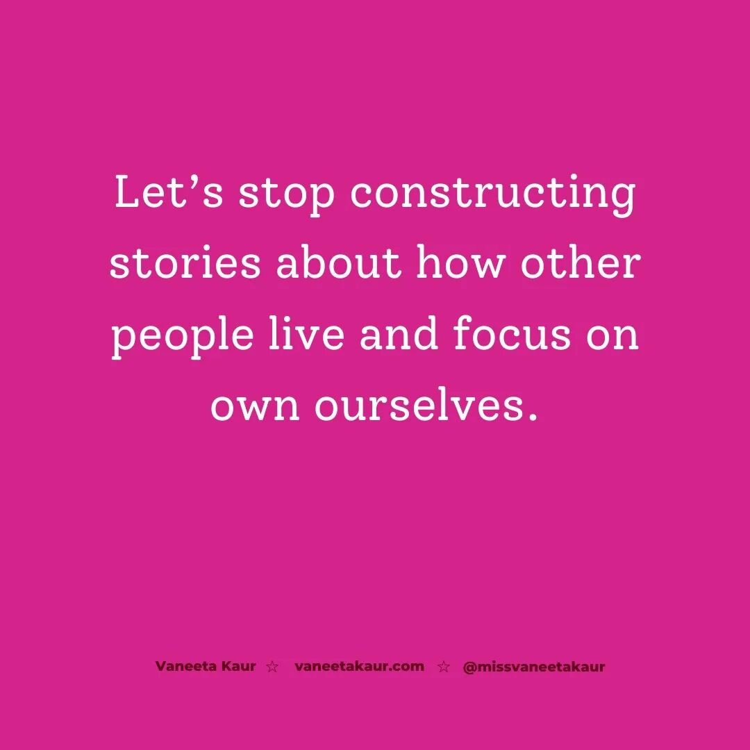 Why do people worry so much about how others are living their lives?
Why do people care about the choices other people make for themselves?
Why do people feel the need to compare themselves to others?
.
The list of questions could go on to show the e